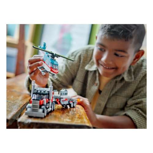 LEGO Creator 3in1 Flatbed Truck with Helicopter 31146 Building Set ...