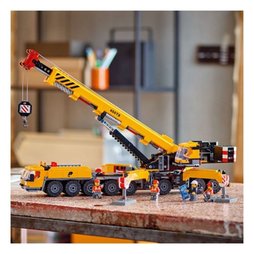 LEGO City Yellow Mobile Construction Crane Toy Set 60409 - Primary Image