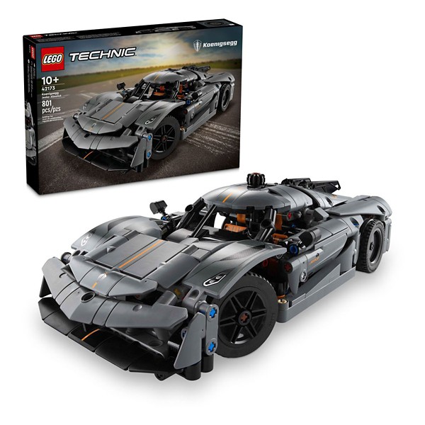 LEGO Technic Koenigsegg Jesko Absolut Grey Hypercar Sport Car Building Toy 42173