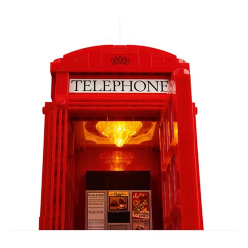 LEGO Ideas Red London Telephone Box 21347 Building Set - Primary Image