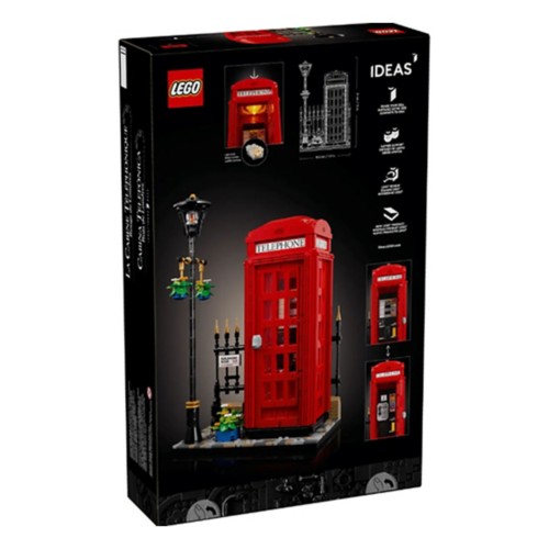 LEGO Ideas Red London Telephone Box 21347 Building Set - Primary Image