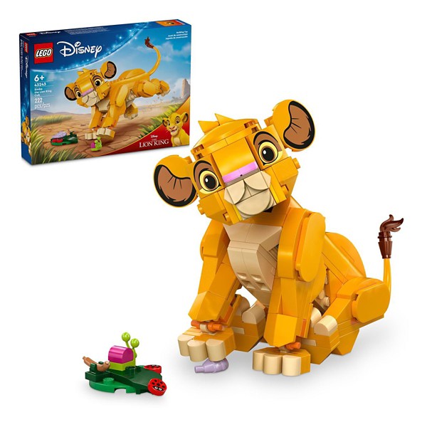 LEGO Disney Simba the Lion King Cub Disney Toy Buildable Gift Idea 43243