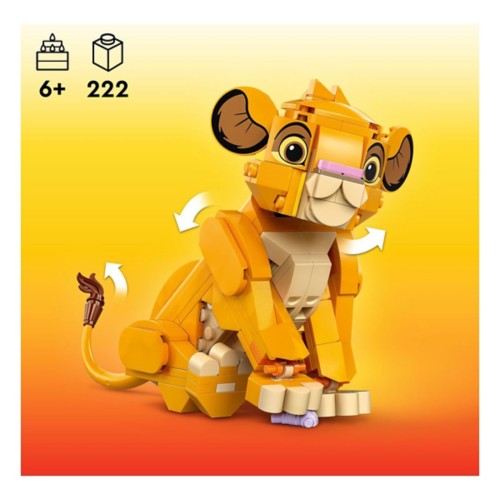 LEGO Disney Simba the Lion King Cub Disney Toy Buildable Gift Idea 43243
