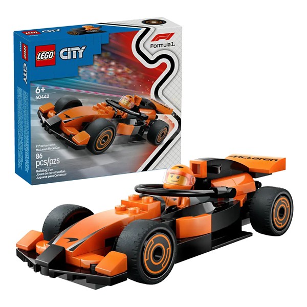 LEGO City F1 Driver with McLaren Race Car 60442 Building Set