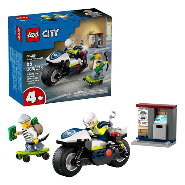 LEGO City Police Motorcycle Chase 60455 Building Set