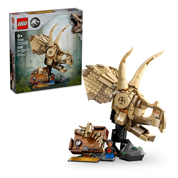 LEGO Jurassic World Dinosaur Fossils Triceratops Skull 76969 Building Set