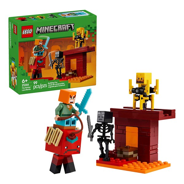 LEGO Minecraft The Nether Lava Battle 21266 Building Set