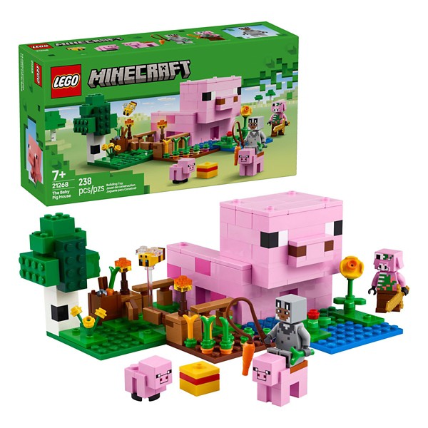 LEGO Minecraft The Baby Pig House 21268 Building Set
