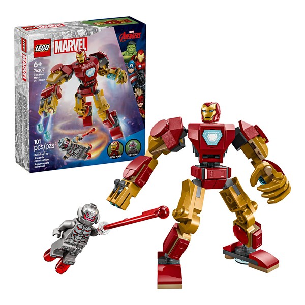 LEGO Marvel Iron Man Mech vs. Ultron 76307 Building Set