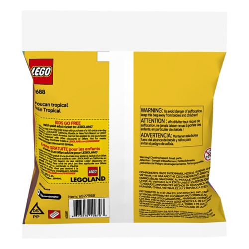 LEGO Creator 3 in 1 Tropical Toucan 30688 Bag
