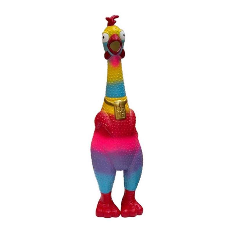 Animolds Giant Hug Me Tie-Dye Rubber Chicken