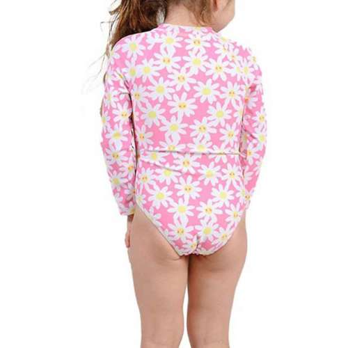 Toddler Girls' Ingear Front Zip Long Sleeve One Piece Swimsuit
