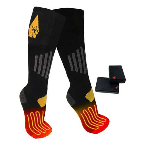 Adult ActionHeat Cotton AA Battery Heated Knee High Socks