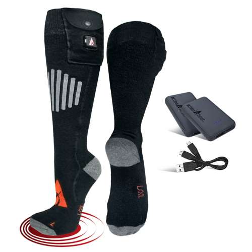 Adult ActionHeat Wool 5V Battery Heated Knee High Socks