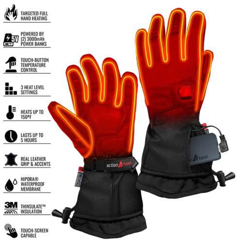 Women's ActionHeat 5V Battery Premium Heated Gloves
