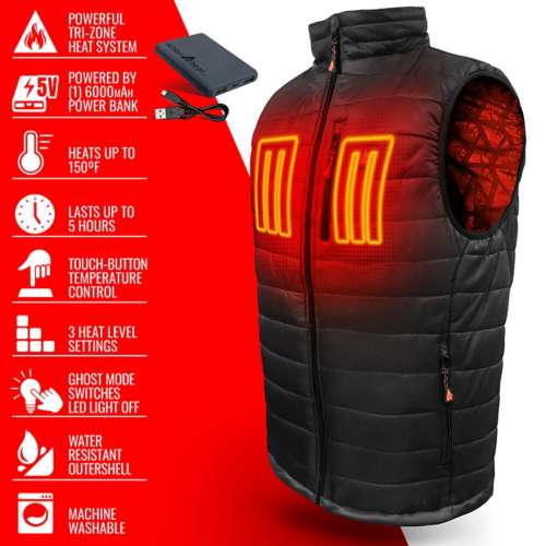 Men's ActionHeat 5V Battery Heated Puffer Vest