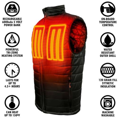 Men's ActionHeat 5V Battery Heated Puffer Vest