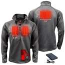 Men's ActionHeat 5V Battery Heated Shirt 1/2 Zip Pullover