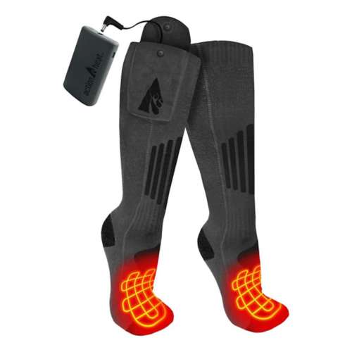 Adult ActionHeat Wool 3.7V Rechargeable Heated Crew Socks