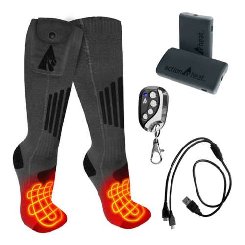 ActionHeat 5V Battery Operated Cotton Heated Socks