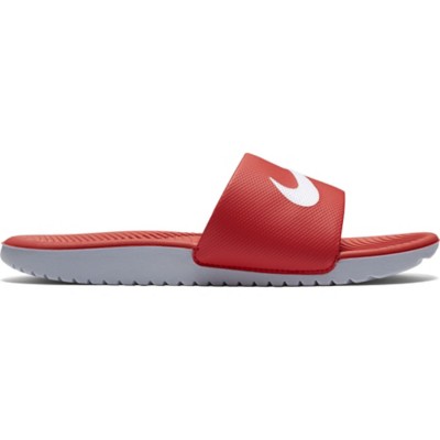 kids red nike slides