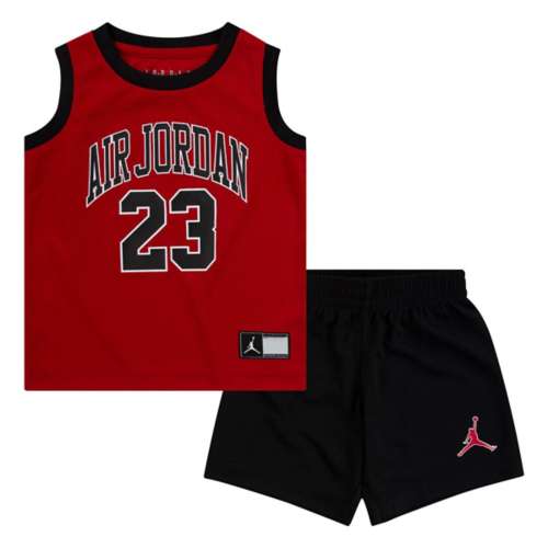 Jordan Boys Jordan Jersey and Shorts Set Toddler Black 4T