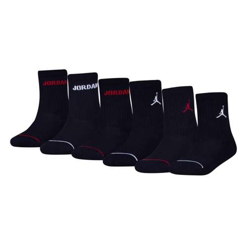 Kids' Jordan Legend 6 Pack Crew Socks