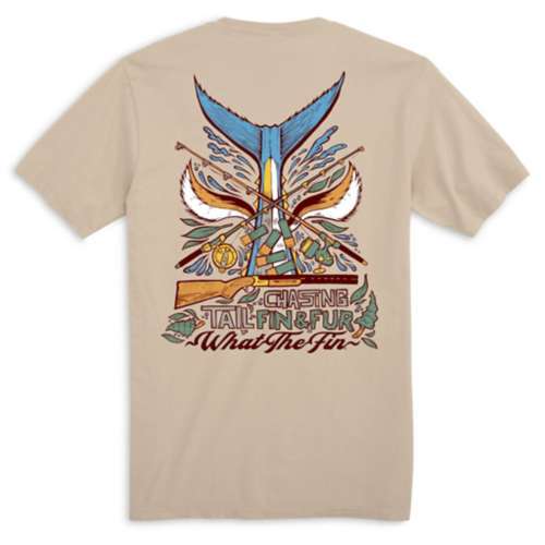 Men's What The Fin Chasin' Tail Fin & Fur T-Shirt