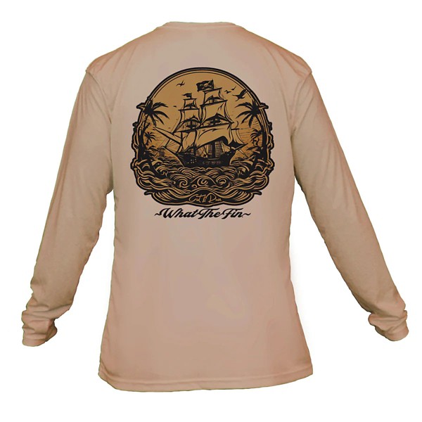Men's What The Fin Old Man Fin Performance Long Sleeve T-Shirt - What The Fin