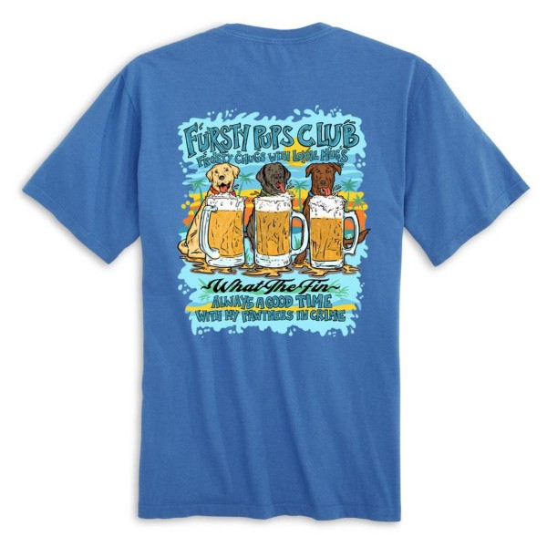 WHAT THE FIN Men's  Fursty Pups T-Shirt