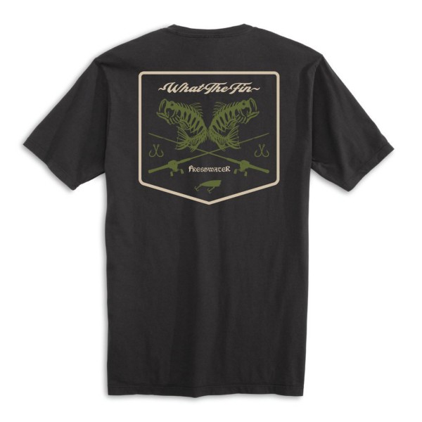 WHAT THE FIN Men's  Freshwater Bass T-Shirt
