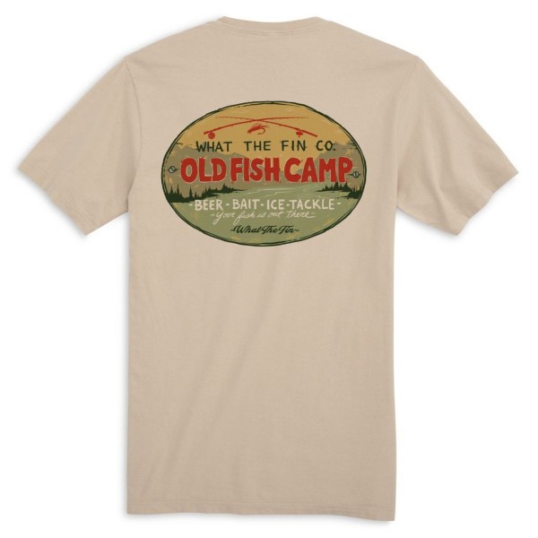 WHAT THE FIN Men's  Old Fish Camp T-Shirt