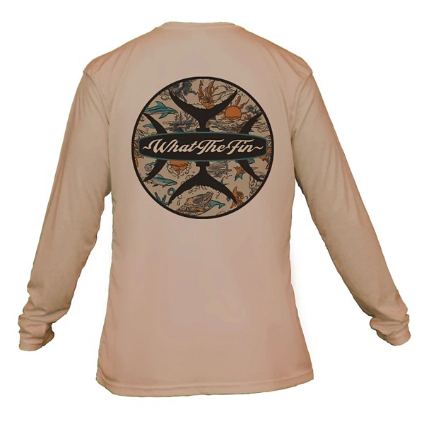 Men's What The Fin Dirty Sun Mariner Performance Long Sleeve T-Shirt - What The Fin