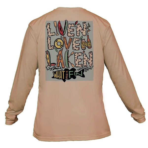 Men's What The Fin Liven Loven Laken Performance Long Sleeve T-Shirt - What The Fin