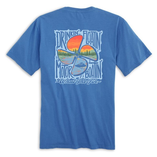 WHAT THE FIN Men's  Drinkin Floatin T-Shirt