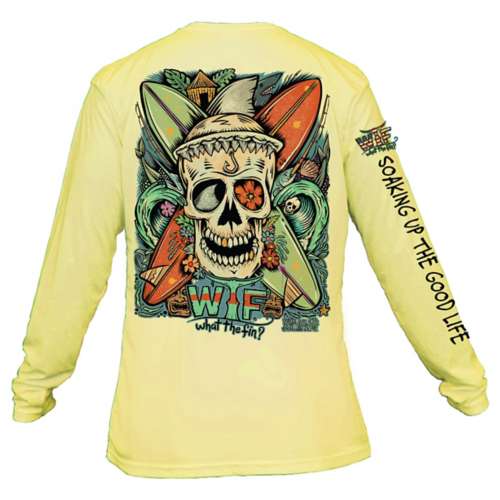 Men's What The Fin Day of Fin Surf Unisex Performance Long Sleeve T-Shirt