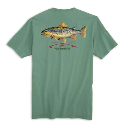 Men's What The Fin Brown Trout Fly T-Shirt