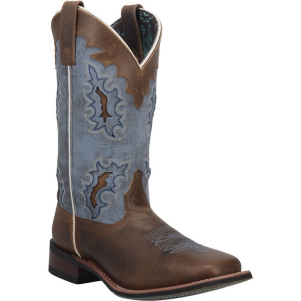 Women’s Laredo Isla Western Boots 6.5 Tan/Blue Denim