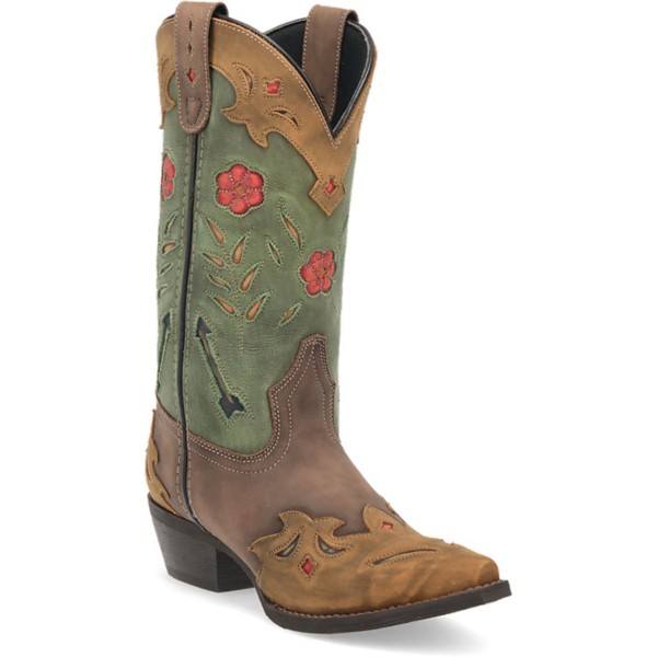 Women’s Laredo Miss Kate Western Boots 7.5 Brown/Teal