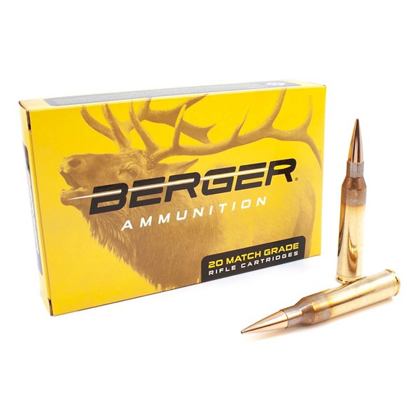 Berger Elite Hunter Rifle Ammunition 20 Round Box - Berger