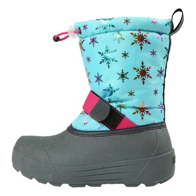 girls teal snow boots