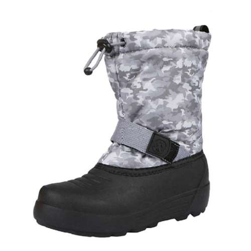 Tundra Boys Montana Waterproof All Weather Snow and Winter Boots Navy 