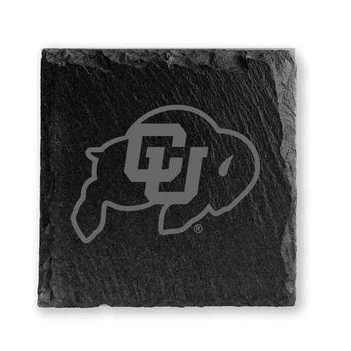 Timeless Etchings Colorado Buffaloes Slate Coaster Set