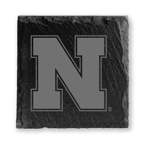 Timeless Etchings Nebraska Cornhuskers Slate Coaster Set