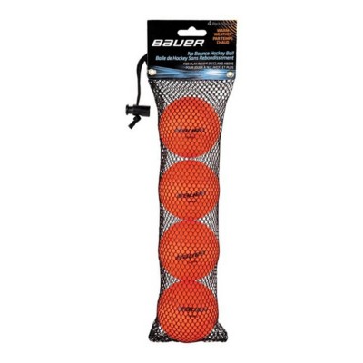Bauer No Bounce Warm Weather Hockey Balls 4 Pack