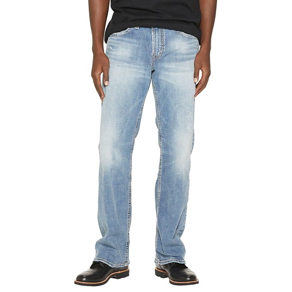 Men's Silver Jeans Co. Silver Zac Power Relaxed Fit Straight Jeans product image