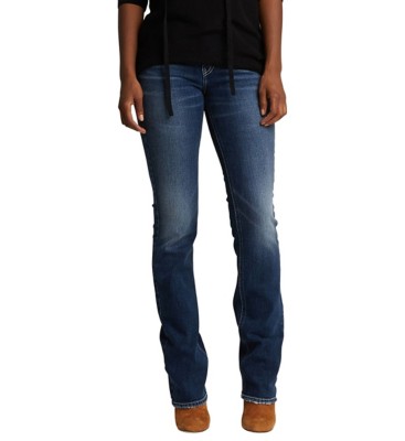 silver slim bootcut jeans