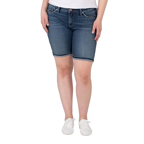 Women's Silver Jeans Co. Plus Suki Bermuda Jean Shorts product image
