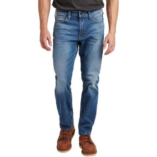 Men's Silver jeans match Co. Authentic Athletic Fit Tapered Jeans