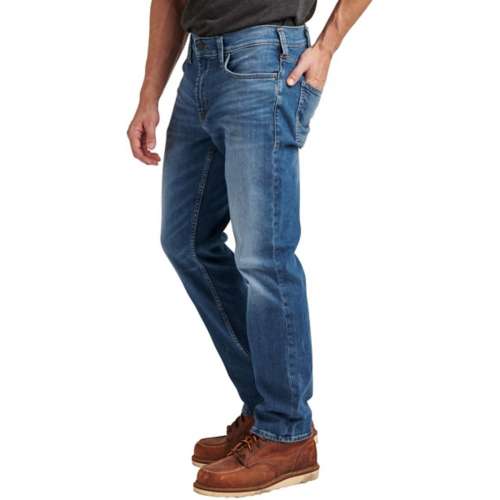 Men's Silver jeans match Co. Authentic Athletic Fit Tapered Jeans